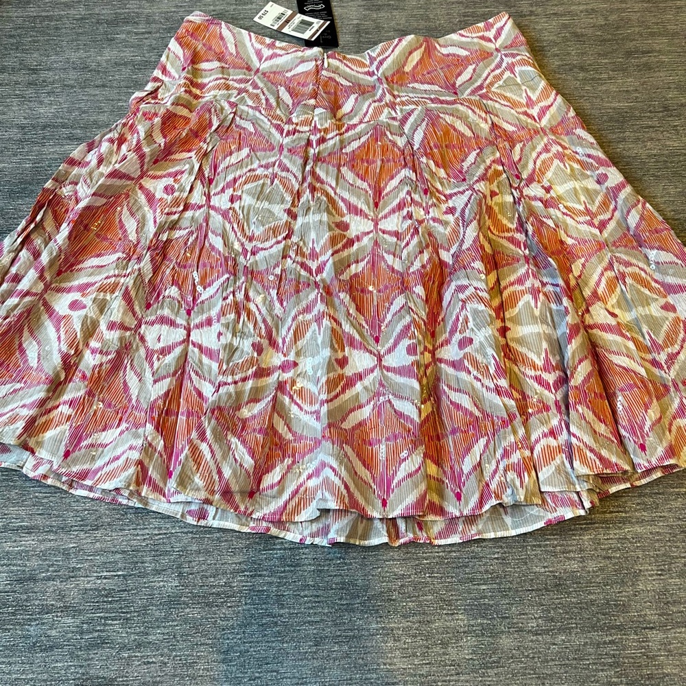 NWT INC mid length skirt size 12